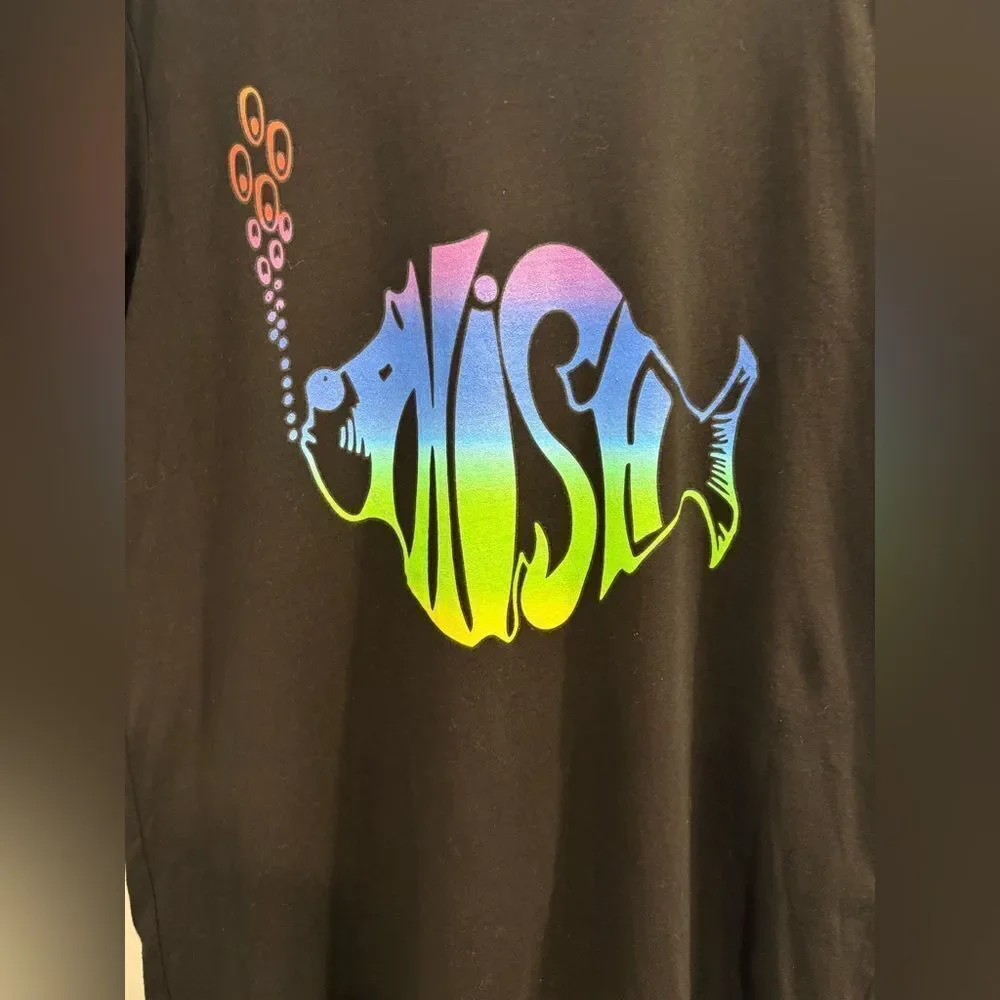 Phish Concert Bella Canvas Black Tee with Vibrant Graphic
